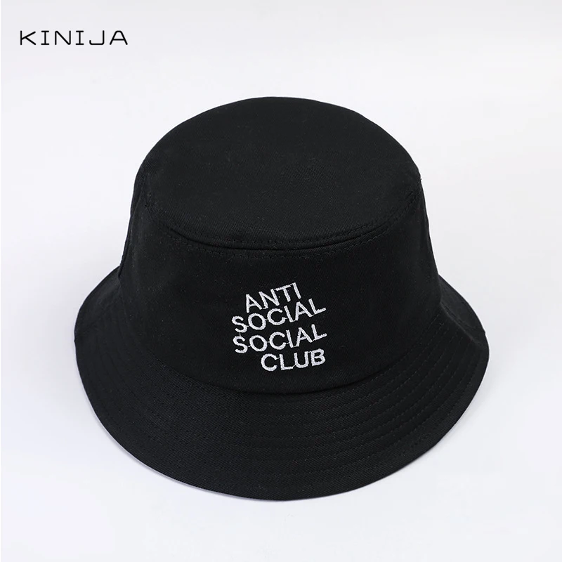 Унисекс тазик Шляпа Вышитая буква ведро шляпа складная Панама кепка хлопок