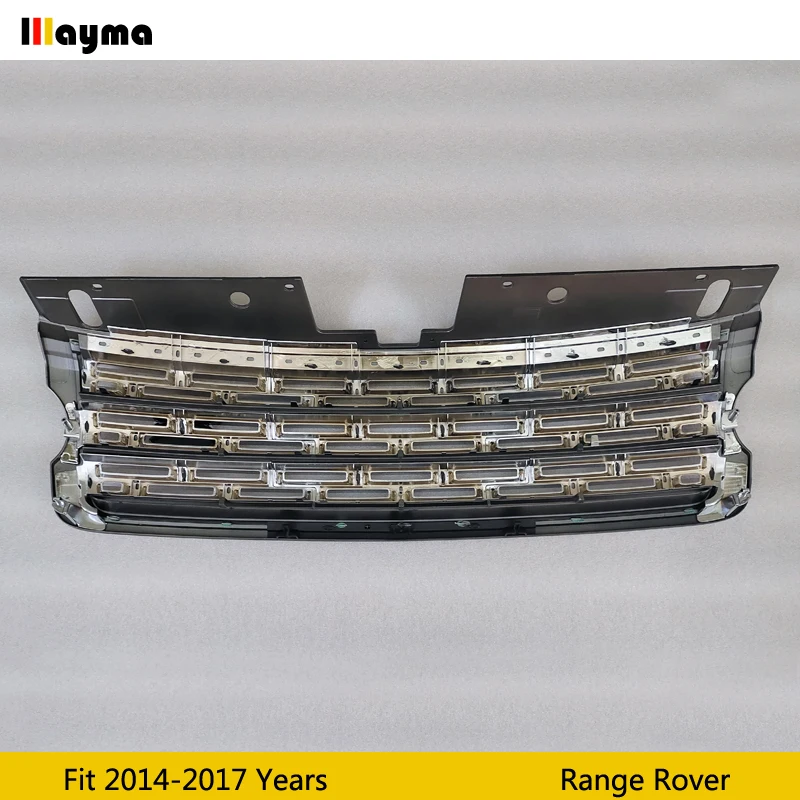 Передние решетки из АБС пластика для Land Rover Range 2014 2015 2016 2017 лет серебристый цвет