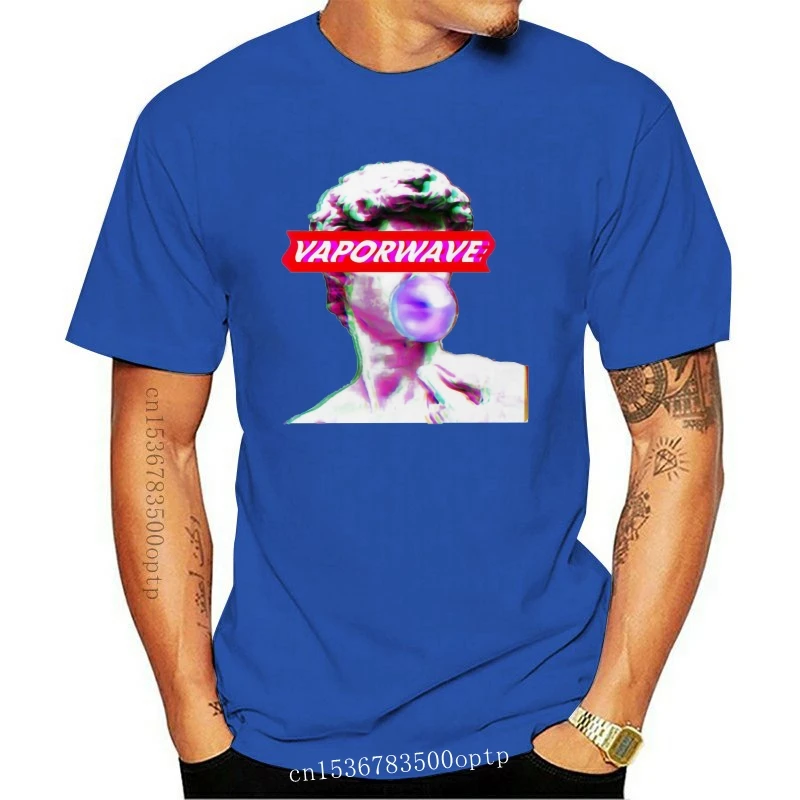 

New Vaporwave T Shirt Men Summer Fashion High Quality T-shirt Casual Aesthetic White Print O-Neck Print Male Men Top Tees