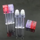 1 шт. 6,5 мл квадратный блеск для губ масло рулон на бутылке портативный пустой многоразовый контейнер для макияжа пробирки упаковочный контейнер