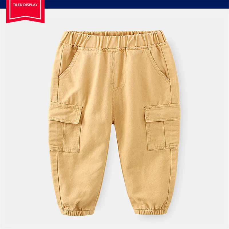 

Children's Clothing 2021 Spring New Children's Solid Color Overalls Boys' Casual Pants, Baby Trousers, Boys' Pant
