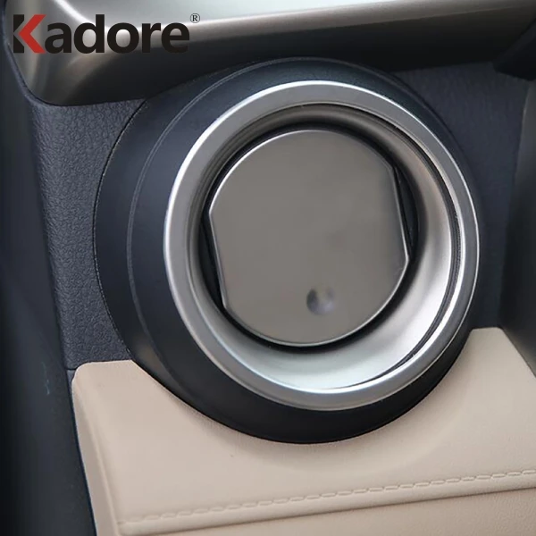 Для Toyota RAV4 RAV 4 ABS Матовый Вентиляционный Выход крышка отделка кольцо украшение литье автомобиля Стайлинг Аксессуары для интерьера