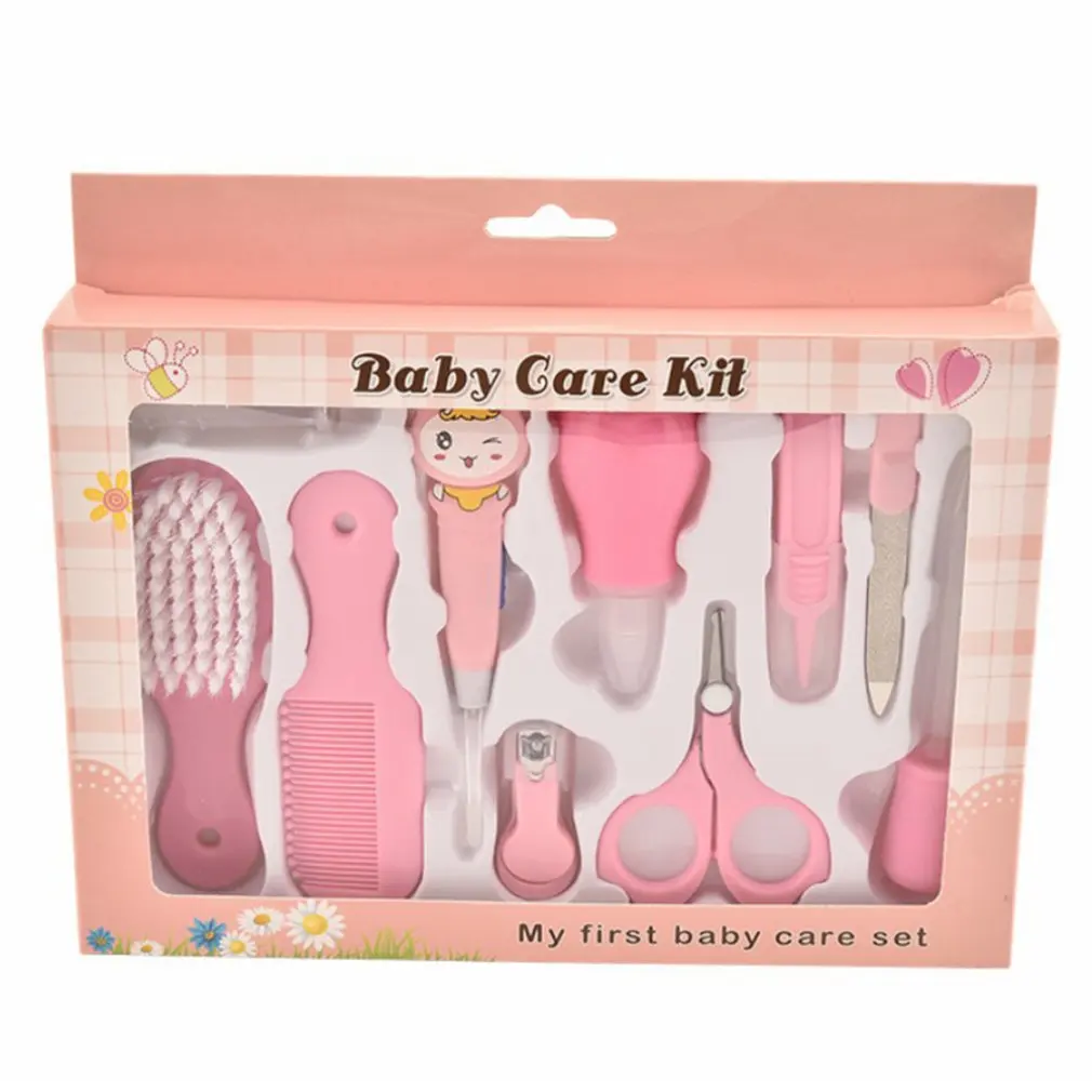 

Mother And Baby Supplies Neutral / Baby Care Gift Box Creative Children Nail Clippers Baby Care Scissors Comb10Pcs Set