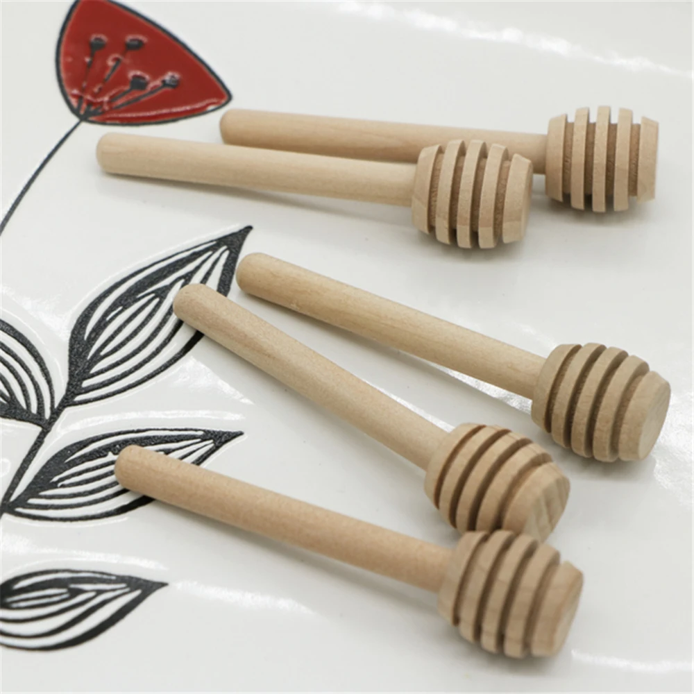 2000 шт. 8 см|wooden honey dipper|honey spoonwooden spoon |
