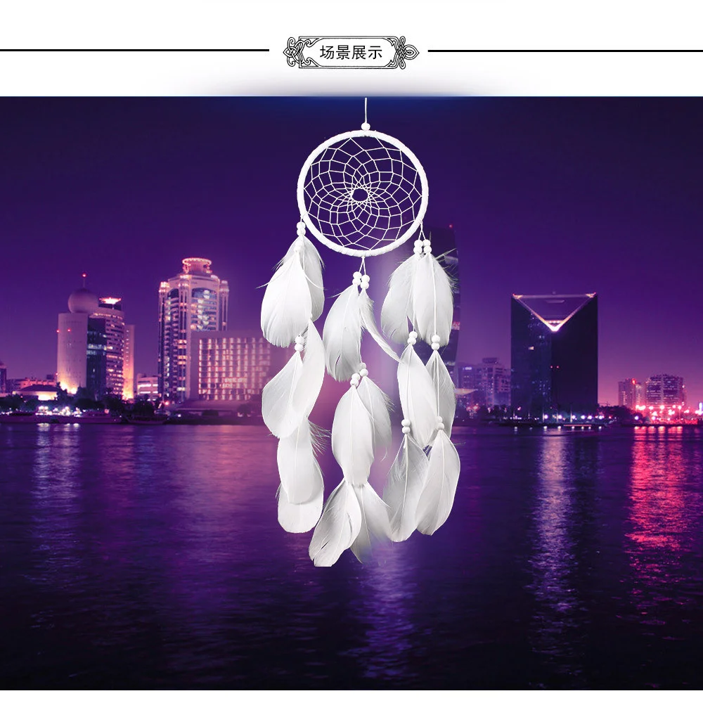 

Kawaii Room Decor Dream Catcher Feather Beads Room Decoration Aesthetic Ornaments For Home Wedding Accessorries Wall Hanging Art