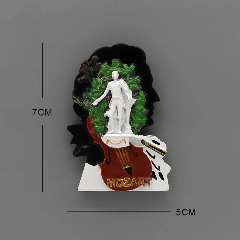 Европейский Американский туризм сувенир музыкант Моцарт битовен 3D твердый
