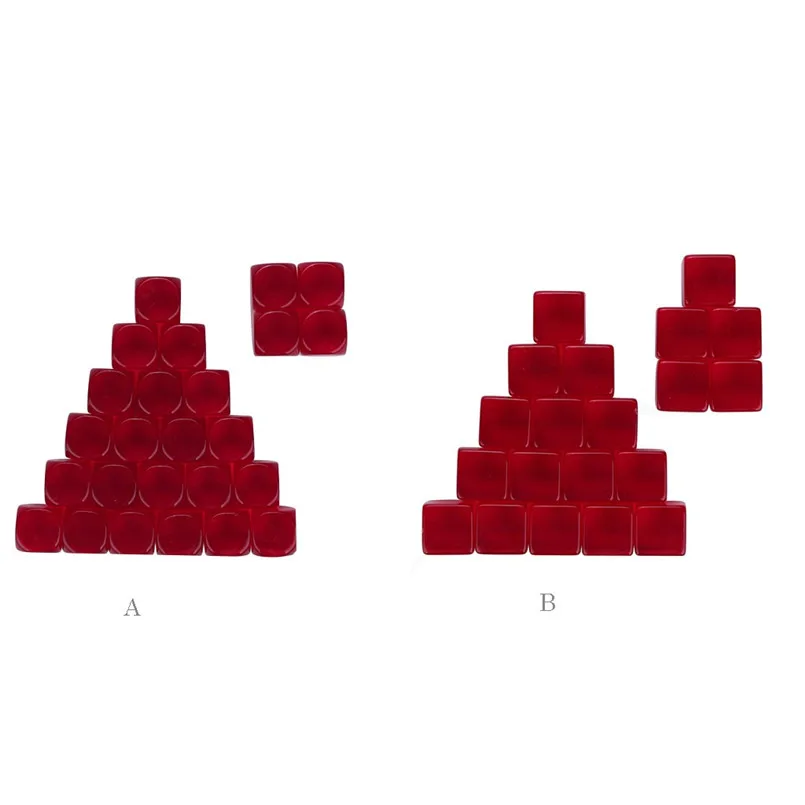 25 шт. башня для игральных костей 16 мм прозрачный Счетный куб пустые кубики dados