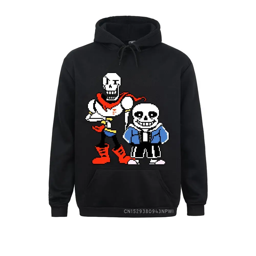 Толстовка Undertale мужская с надписью Sans And Papyrus спортивная одежда пуловер черепом