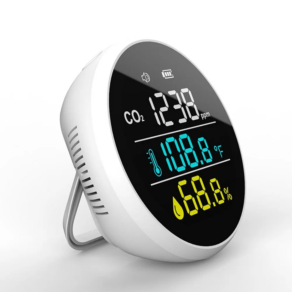 

Professional Carbon Dioxide Detector Multifunctional Air Quality Monitor Gas Detector Temperature Humidity Tester CO2 Meter