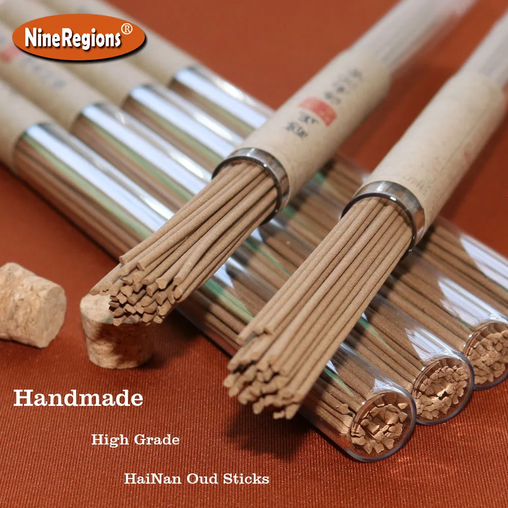 Палочки для благовоний ручной работы из хайнаня уд + кайнам 10 г | - Цена: 1263.28