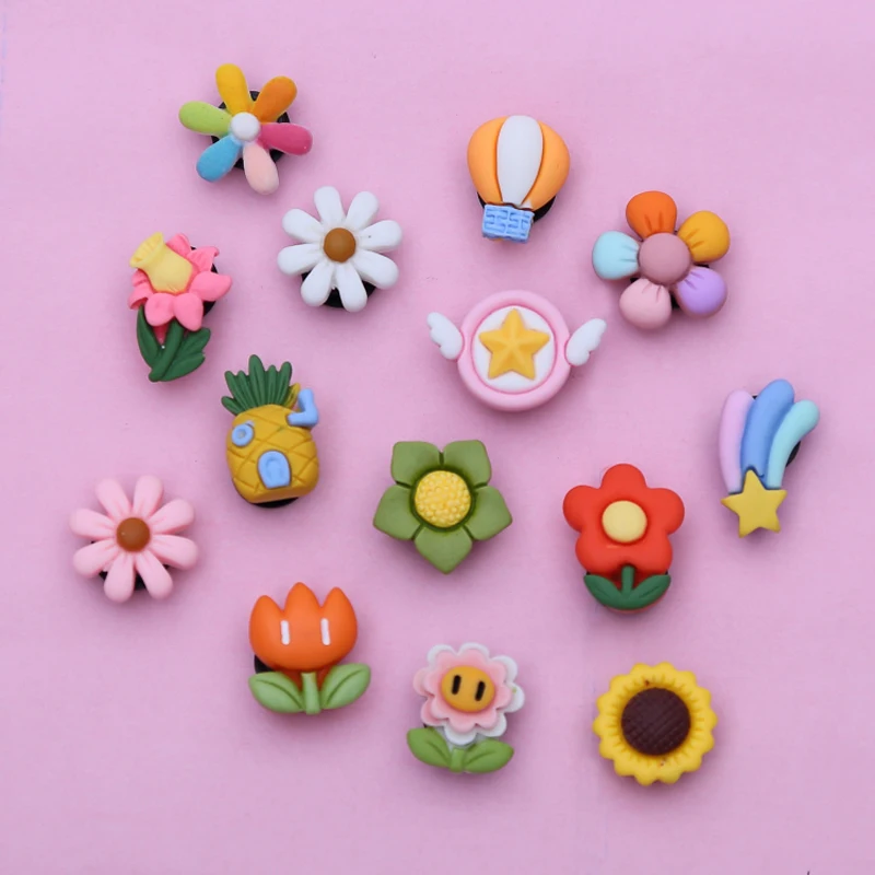 

jibz for cros 3D single sale diy accessories charms for kids gift flower