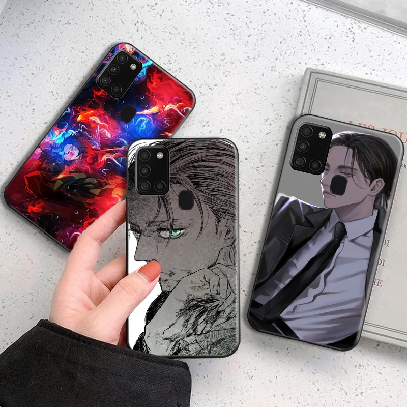

Anime Japanese Allen Attack On Titan Phone Case For Samsung Galaxy A11 A21S A31 A32 A41 A42 A51 A71 4G 5G Hard Soft TPU Funda