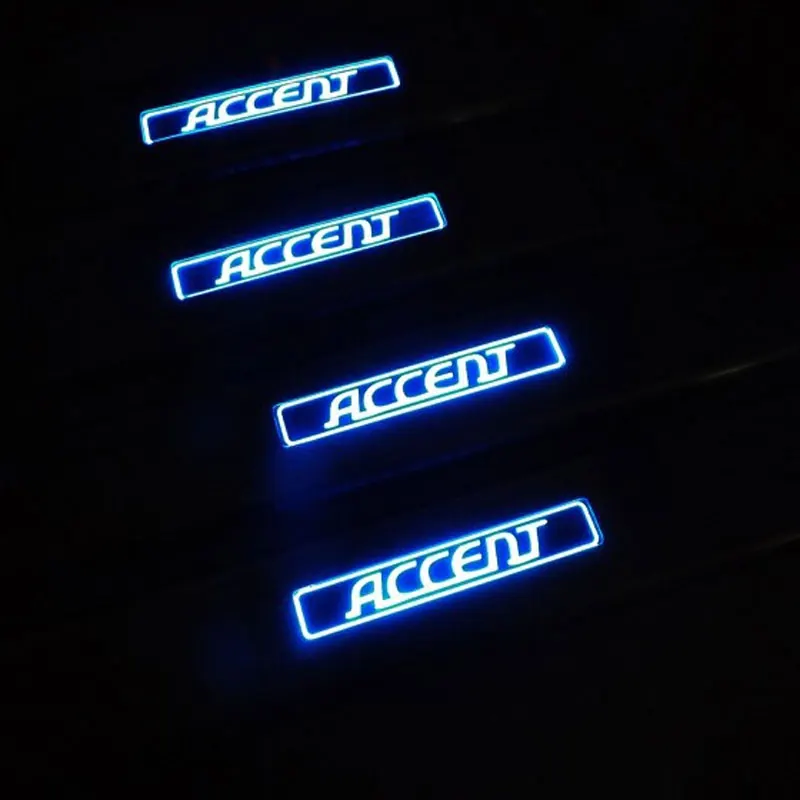 4 шт. автомобильные наклейки на пороги со светодиодной подсветкой|Буксиры и