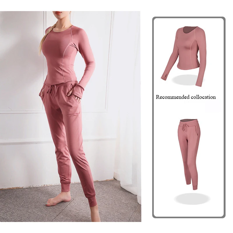 

New KUBUG Women Long Sleeve Fitness Shirts Double-Sided Bare Sense Fitness Yoga Top Flounced Wind-Resistant Slim Breathable Tops