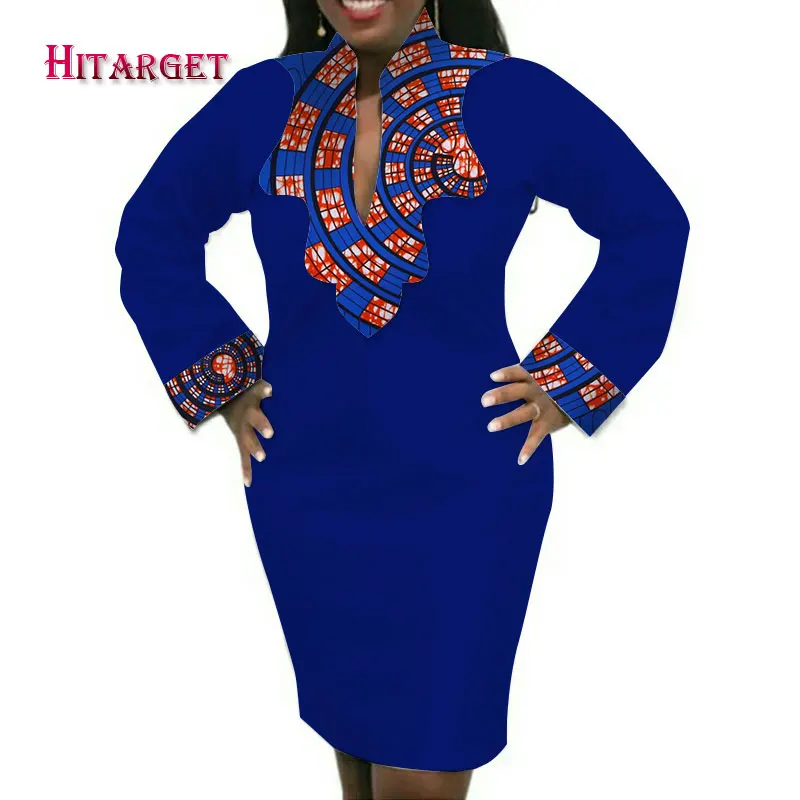 Hitarget африканские женские короткие Дашики сексуальные платья для женщин