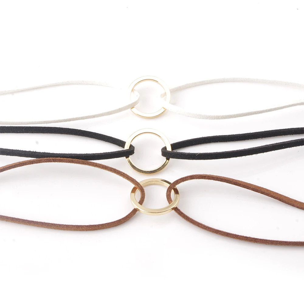 Модное Новое кожаное колье Очаровательное ожерелье винтажное хиппи чокер в