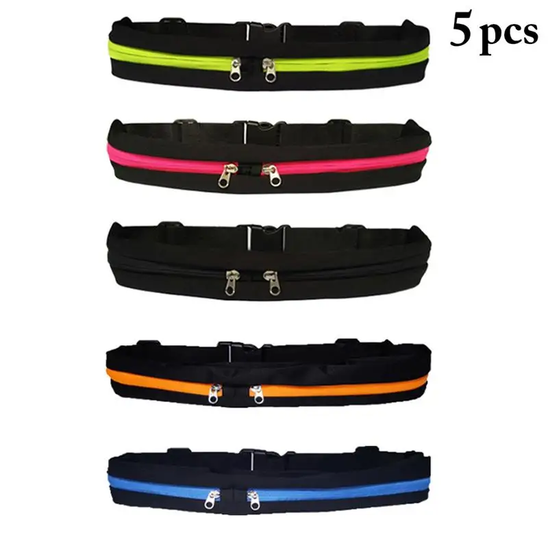 5 шт. пояс однотонного цвета в упаковке Водонепроницаемая многофункциональная