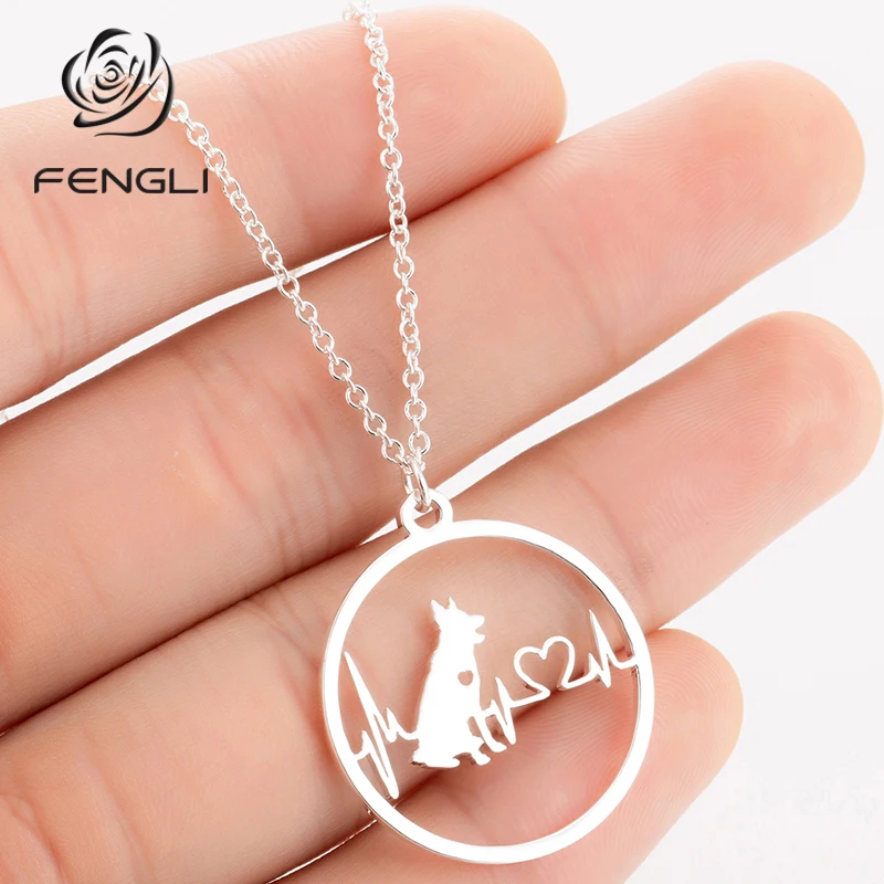 FENGLI милое снежное леопардовое ожерелье для собаки волк собака любовь сердце цепь