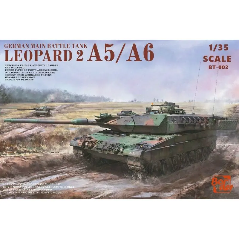 Немецкий основной боевой танк Border BT002 1/35 Leopard 2A5/A6-набор моделей | Игрушки и хобби