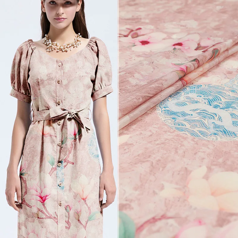 

Шелковая льняная ткань тутового шелкопряда с элегантной текстурой гладкая нижняя рубашка жилет шарф с коротким рукавом ткань