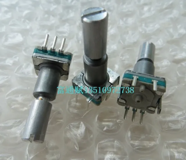 2 шт. = импортный переключатель энкодера EC11 15 с переключателем 30 импульсов Длина