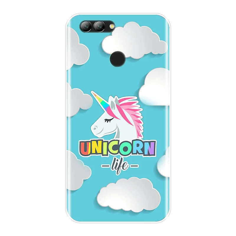 Силиконовый чехол для телефона Huawei Nova 3 3i 3E 2i 2 Lite Plus задняя крышка с милым радужным