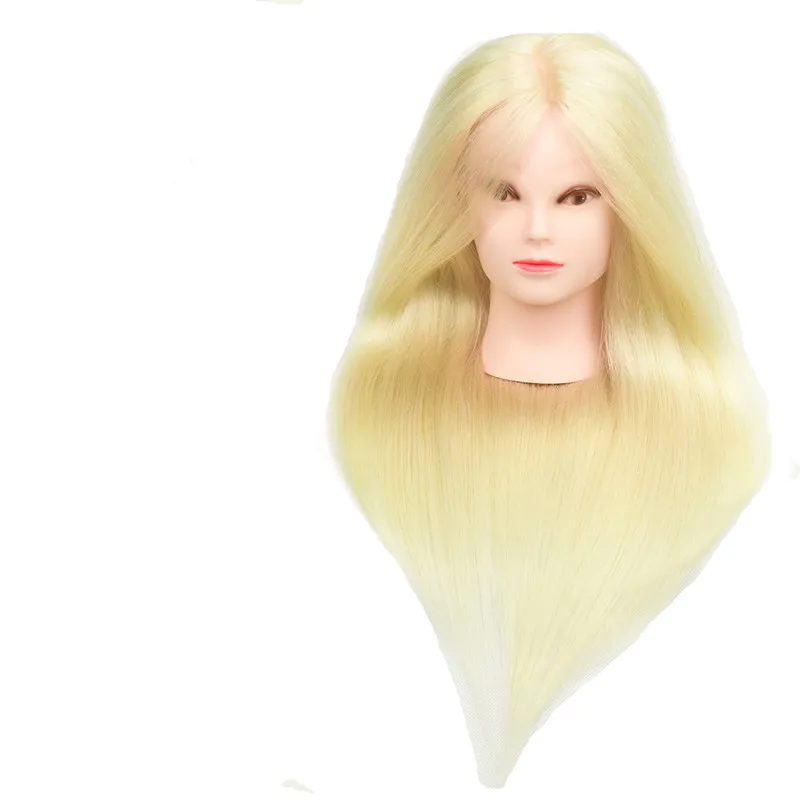 

Cheap 85% Natural Human Hair Training Mannequin Head Cosmetology Hairdressing Mannequin heads Makeup with Long Hair