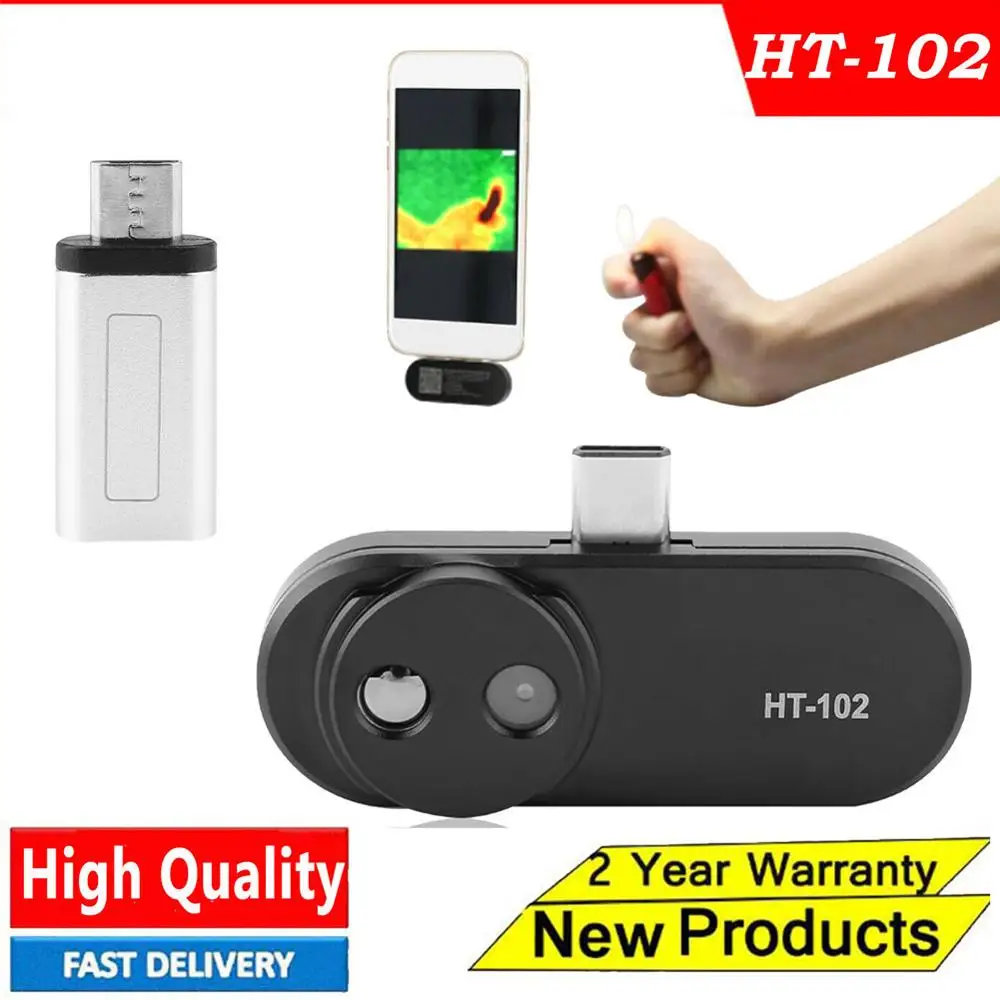 Domestica Thermometer Multifunction Meter Handheld Detection Mobile Phone Infrared Black High Thermal Imager for Android | Инструменты