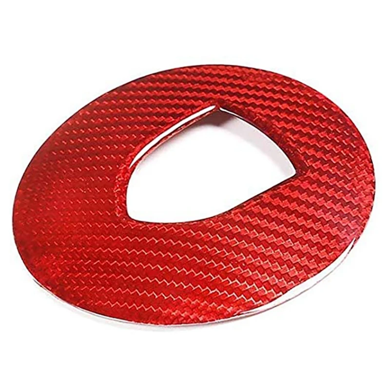 

Red Carbon Fiber Car Steering Wheel Decorative Panel Cover Trim for Porsche 718 911 Cayenne Panamera MACAN