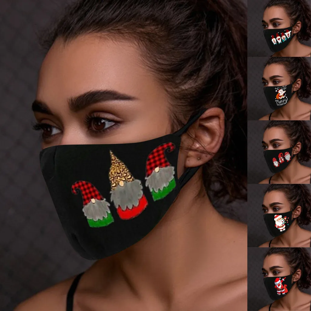 

1pc Christmas Party Mask Windbreak Seamless Outdoor Riding Quick-drying Keep Mask Pm2.5 Activated Carbon Filter Masque Mask