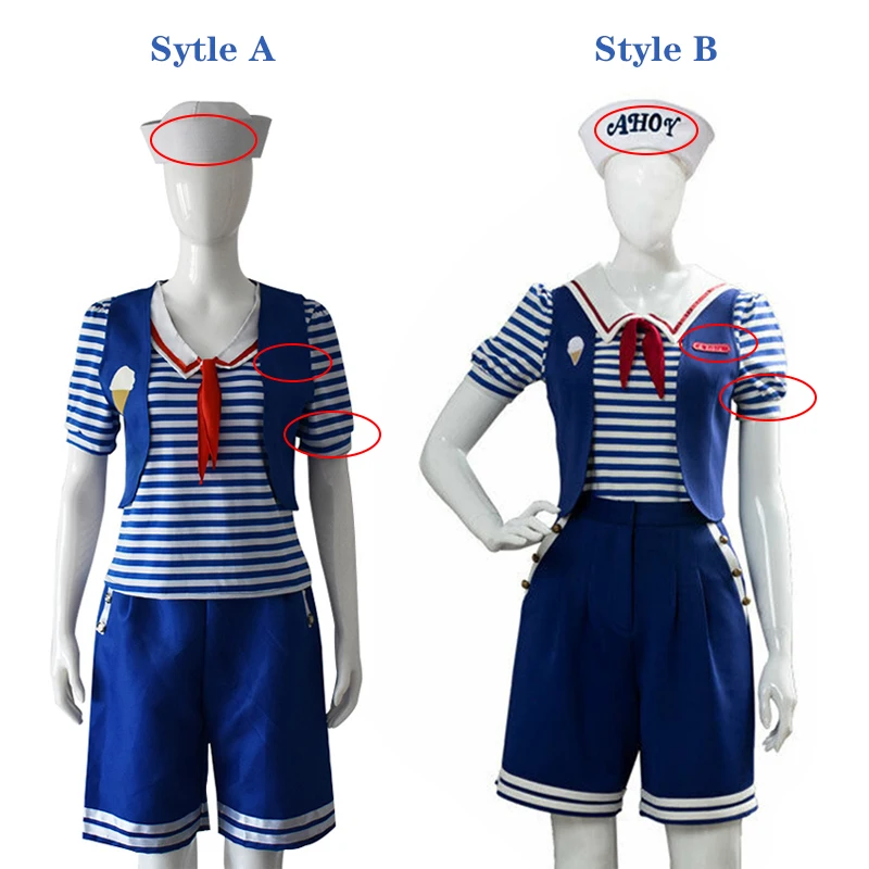 Странные вещи 3 Робин косплей костюм моряка для девочек школьная форма взрослых