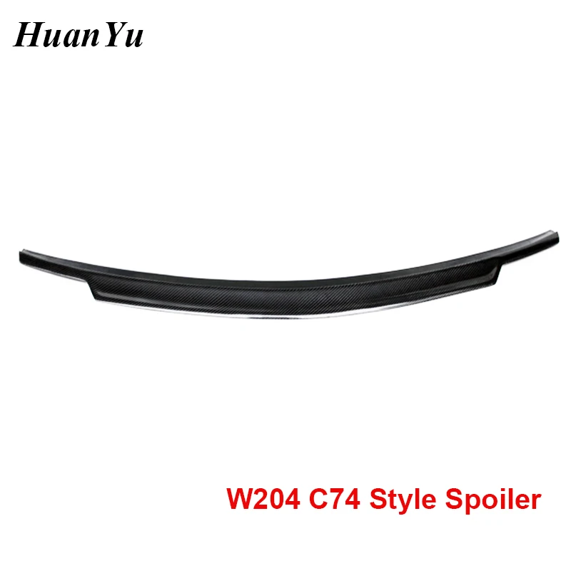 Стильный задний спойлер W204 C74 для Mercedes benz C Class 2008 2014 крылья губ Ducktail из углеродного