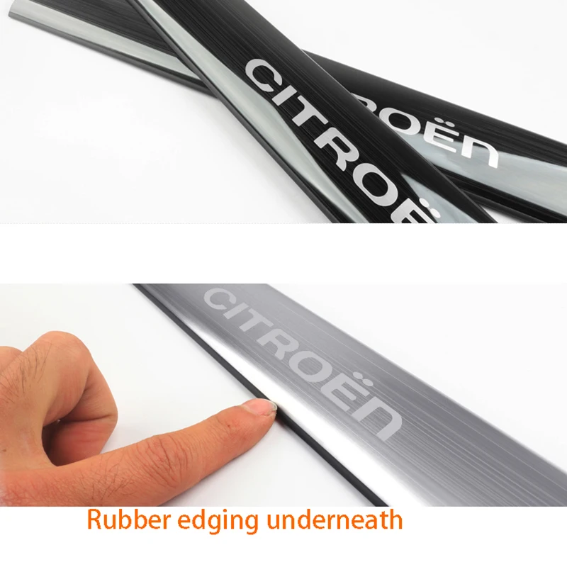 

Anti-scratch Pad For Citroen C5 AIRCROSS Rear Seat Anti-kick Plate Anti-scratch Pad Stainless Steel Trim 2pcs