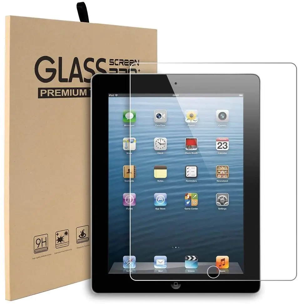 glass protector CHINFAI ребенок силиконовый чехол для iPad 4 противоударный чехол для iPad 2 мультфильм безопасный моющийся чехол для iPad 2/3/4 9,7 ''с автомобиля ремень - Цвет: glass protector
