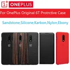 Оригинальный чехол Oneplus 6T в наличии A6013 официальная коробка 100% оригинал (оптовые цены) Oneplus 6T силиконовый нейлоновый песчаник Karbon Обложка