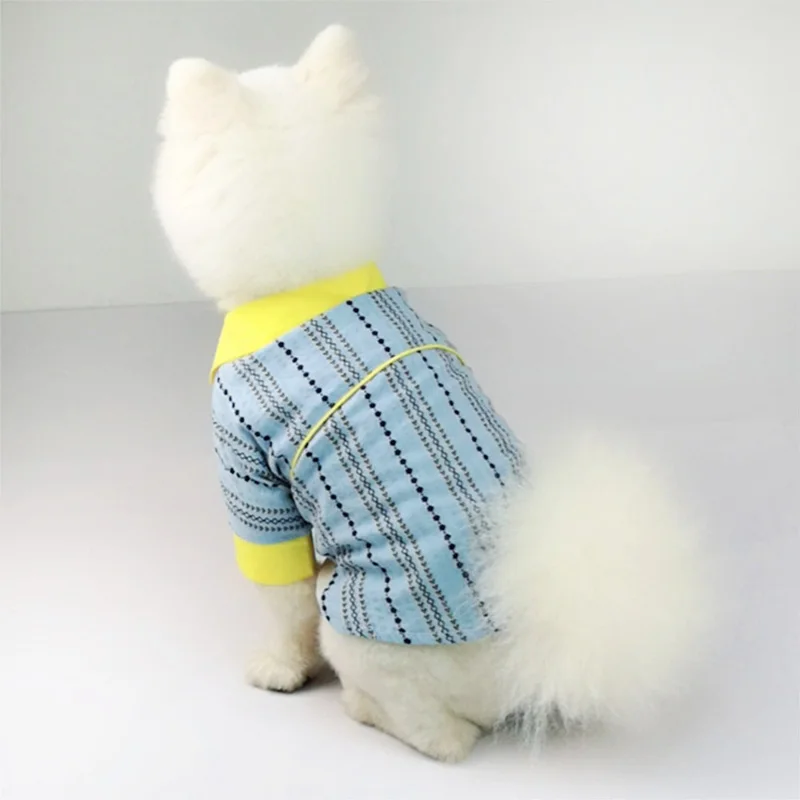 Хлопковая одежда для собак Лоскутная рубашка домашних животных мягкая костюм на