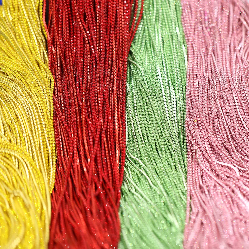 1Ярд 22 Цвета Цепочка с Когтями из Стеклянных Страз SS6 SS8 SS12 Декорация Ручной Работы Аксессуары для Одежды DIY.