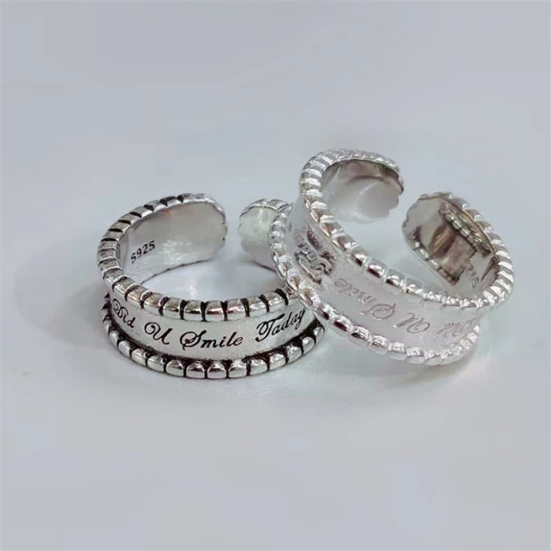 Женское кольцо в стиле хип хоп большие корейские Модные Винтажные Регулируемые