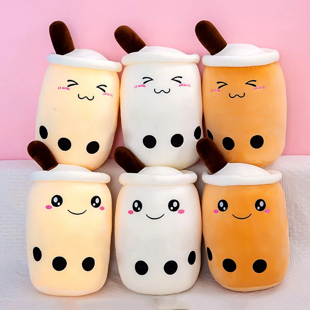 

Milk Tea Cup Pillow Plush Toys for Girls Accompany Sleeping Plush Boba Bubble Tea Cup Pillow Cushion Doll Birthday Gifts Creativ