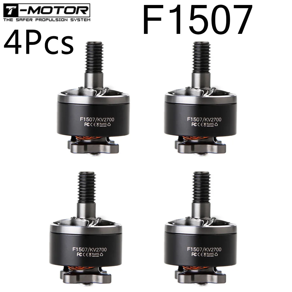 T-Motor F1507 1507 2700KV 3-6S / 3800KV 3-4S бесщеточный двигатель для радиоуправляемого дрона Cinewhoop FPV Racing CineWhoop BetaFPV