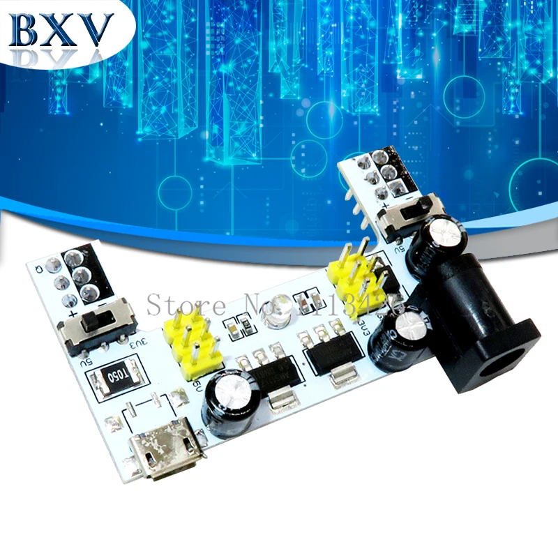 MB102 DC 7 12V микро USB Интерфейс макет Питание модуль MB 102 2 канала доска