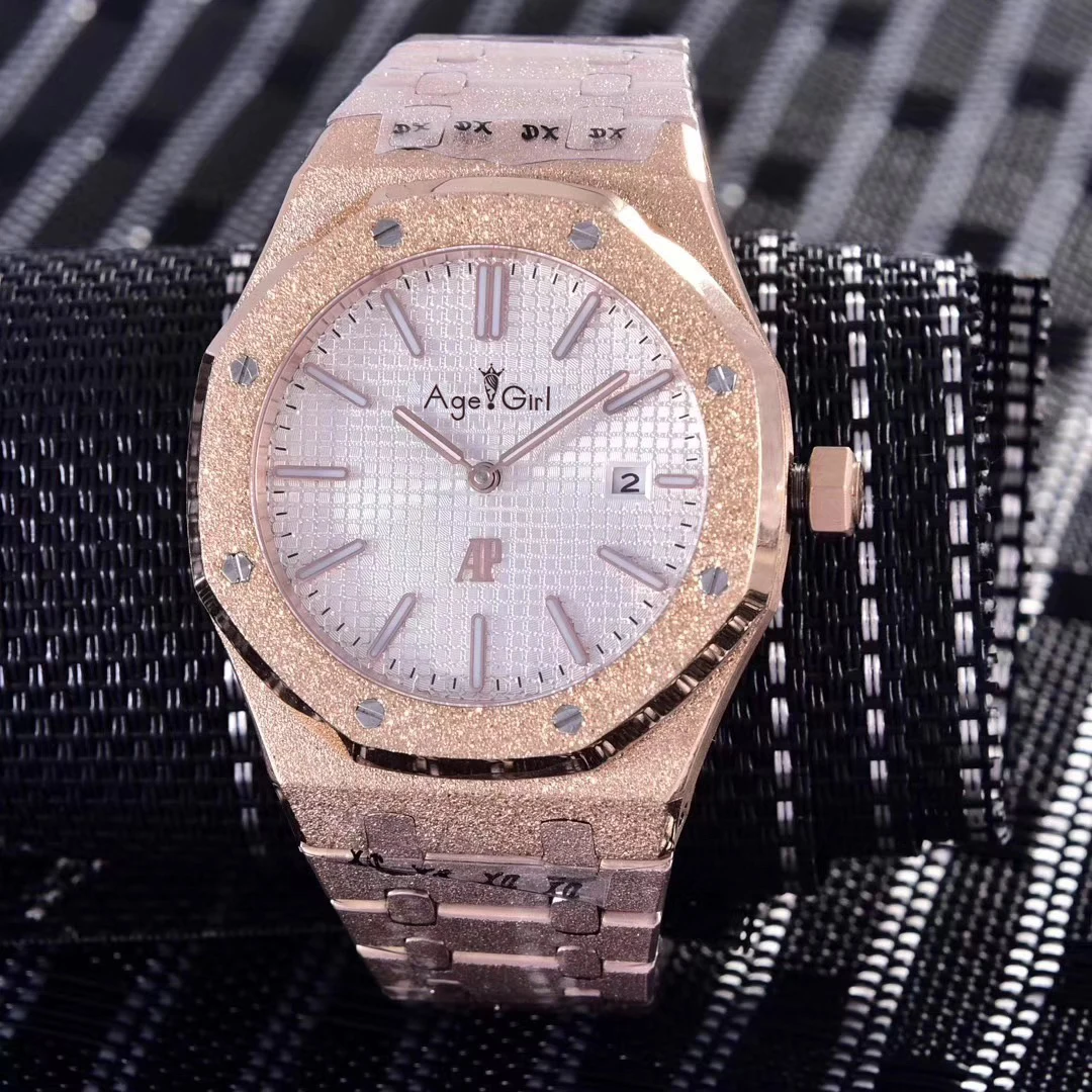 Rose Gold White Роскошные брендовые Новые Мужские автоматические механические из нержавеющей стали розовое золото матовая прозрачная лампа Бронзовый сапфир Ограниченная серия часов черный AAA - Цвет: Rose Gold White