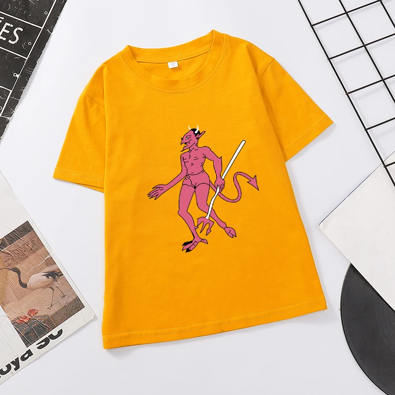 

El Diablito Printed T-Shirt Kids Summer Short Sleeve Cotton Tops Baby Boys Girls Casual Harajuku Kawaii T Shirt Children Clothes