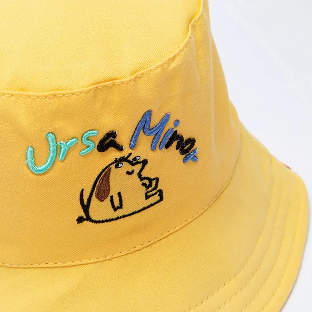 

2021 Newest Lovely Baby Hat Sun Hat Cartoon Pattern UV Protection Cotton Children Fisherman Hat for Outdoor