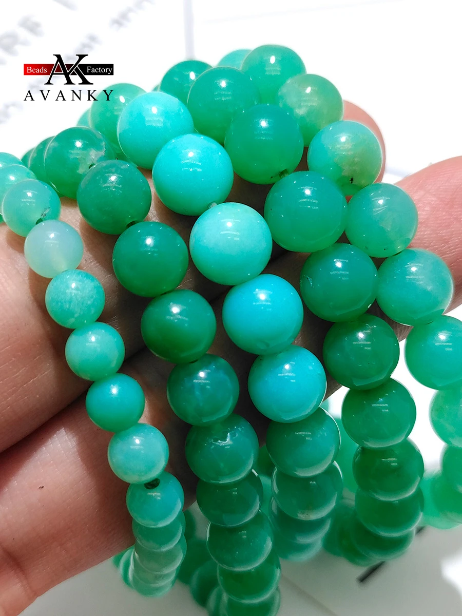 

5A Natural Green Australian Jade Single Lap Bracelet Necklace For Women Girl Birthday Gift Fresh Bracelets Fashion Jewelry 6 8mm