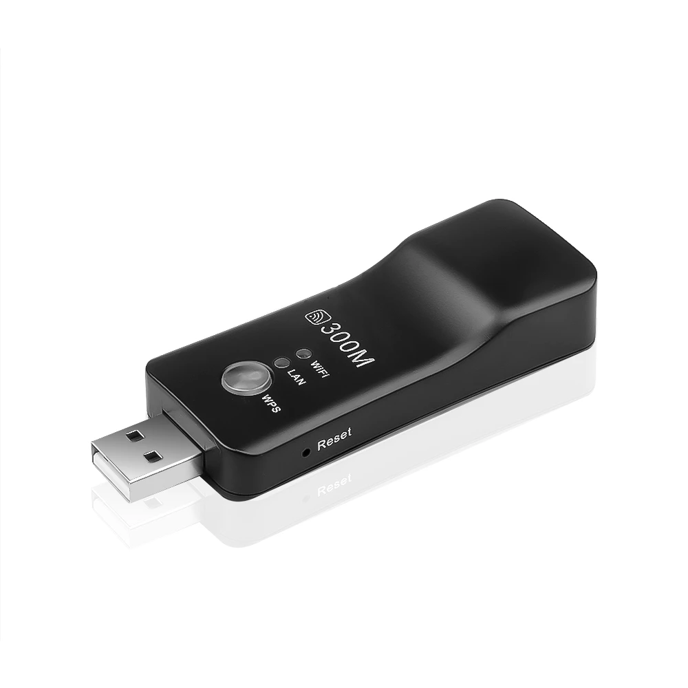 

1PCS New Universal Wireless TV Network Wifi Adapter WPS 300Mbps Wi-fi Repeater RJ-45 Network Cable For Samsung LG Sony HDTV