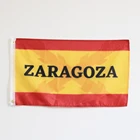 Флаг Испании с крестом бордового Круса Сан Андрес терцзы Испании испанский армейский полиция Zaragoza Aragon 3x5 футов 90x150 см
