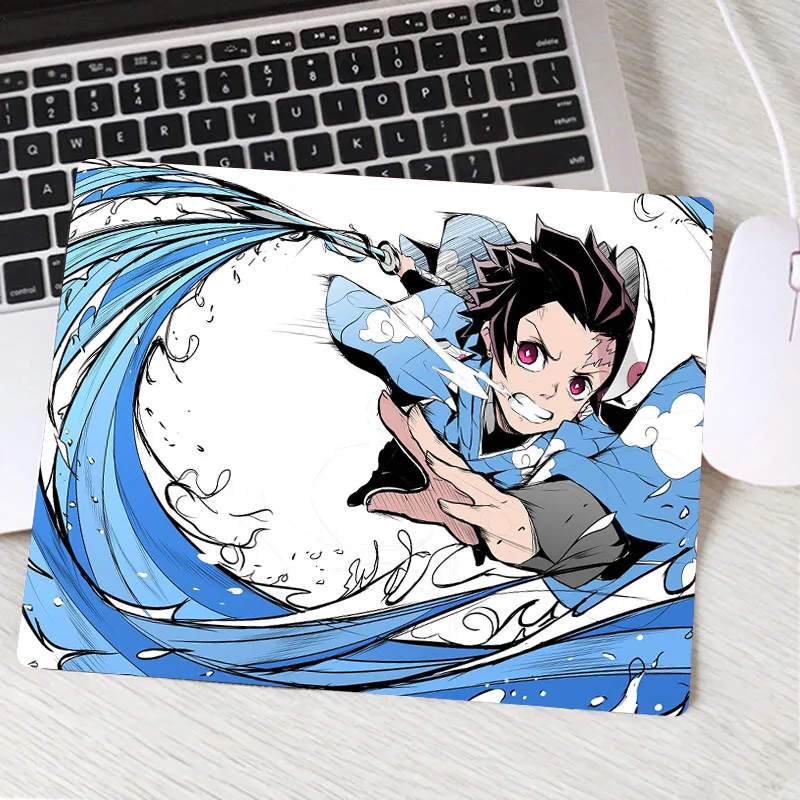 XGZ игровой коврик для мыши Kimetsu No Yaiba из натурального каучука, Настольный коврик для мыши небольшого размера - Цвет: Цвет: желтый