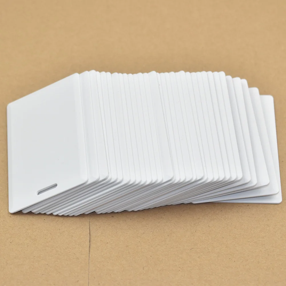 50 шт./лот 125 кГц RFID EM4305 T5577 толстая карта 1 8 мм перезаписываемая система контроля