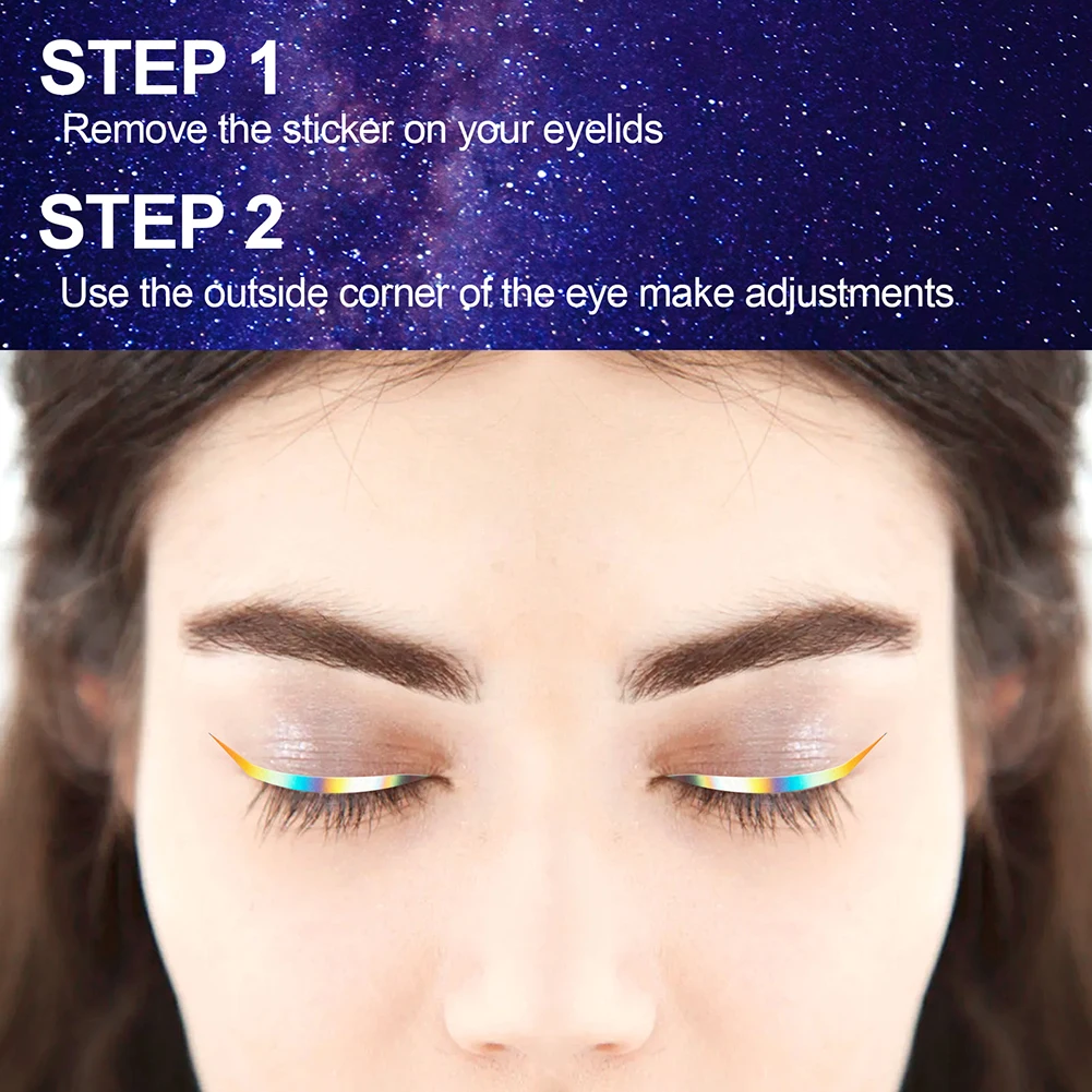 Многоразовая подводка для глаз наклейка век инструмент макияжа цветная